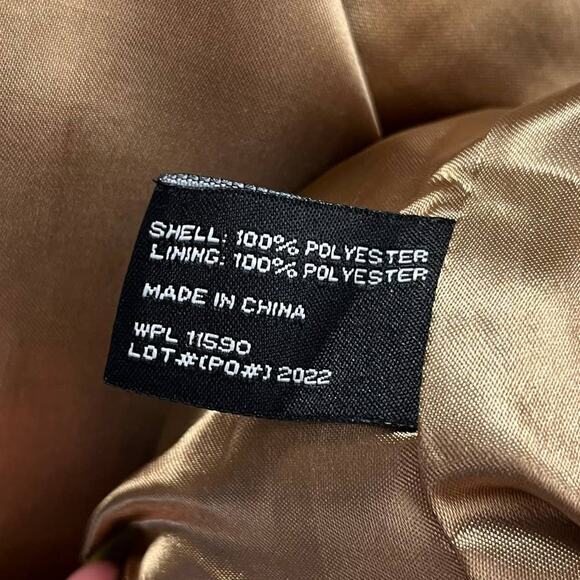 VTG WEATHERPROOF | Tan 90s Faux Suede Collard Bomber Jacket | Men's - Picture 13 of 14